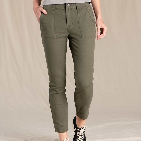 Toad&Co Pants - TOAD&CO Earthworks Ankle Pant Beetle